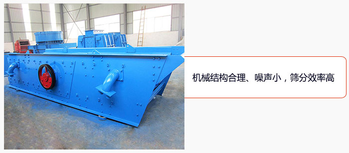 圓振動(dòng)篩結(jié)構(gòu)合理、噪聲小，篩分效率高