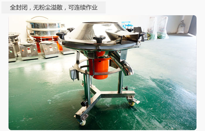采用全封閉，無粉塵溢散，可連續(xù)作業(yè)。