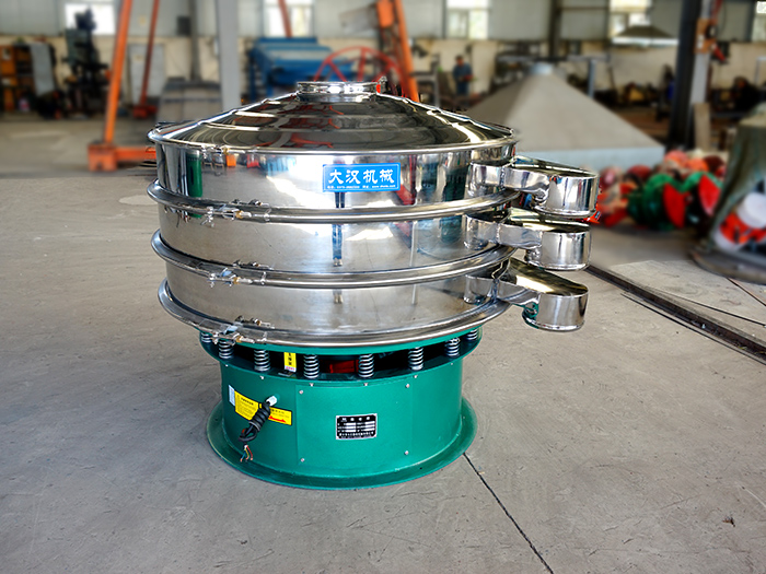 振動(dòng)篩粉機(jī)是一種高精的篩分機(jī)械，可用于粉末，液體以及顆粒狀物料的篩分，分級(jí)。